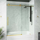 Elan Cass 66" High x 60" Wide Sliding Frameless Tub Door with Clear Glass - image 27