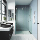 Elan Cass 76" High x 60" Wide Sliding Frameless Shower Door with Clear Glass - image 15