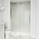 Elan Cass 76" High x 60" Wide Sliding Frameless Shower Door with Clear Glass - image 16