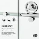 Elan Cass 76" High x 68" Wide Sliding Frameless Shower Door with Clear Glass - image 13