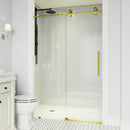Elan Cass 76" High x 68" Wide Sliding Frameless Shower Door with Clear Glass - image 16