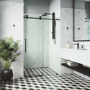 Elan Cass 76" High x 72" Wide Sliding Frameless Shower Door with Clear Glass - image 8