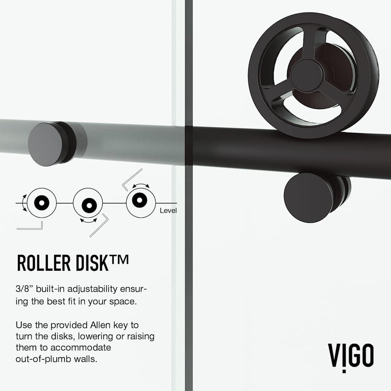 Elan Cass 76" High x 72" Wide Sliding Frameless Shower Door with Clear Glass - image 13