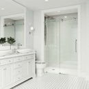 Elan Cass 76" High x 72" Wide Sliding Frameless Shower Door with Clear Glass - image 28