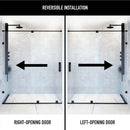 Ryland 73" High x 60" Wide Sliding Frameless Shower Door with Clear Glass - image 4