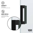 Ryland 73" High x 60" Wide Sliding Frameless Shower Door with Clear Glass - image 9