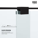 Ryland 73" High x 60" Wide Sliding Frameless Shower Door with Clear Glass - image 12