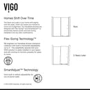 Ryland 73" High x 62" Wide Sliding Frameless Shower Door with Clear Glass - image 12