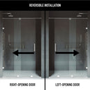 Ryland 73" High x 64" Wide Sliding Frameless Shower Door with Clear Glass - image 4