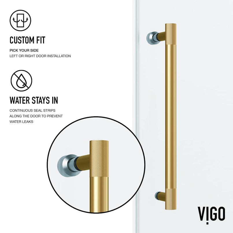 Hamilton 78" High x 60" Wide Sliding Frameless Shower Door with Clear Glass - image 9