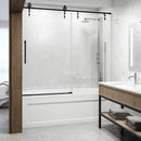 Hamilton 68" High x 60" Wide Sliding Frameless Tub Door with Clear Glass - image 2