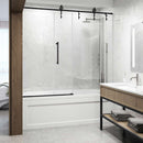 Hamilton 68" High x 60" Wide Sliding Frameless Tub Door with Clear Glass - image 8