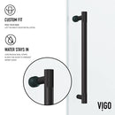 Hamilton 68" High x 60" Wide Sliding Frameless Tub Door with Clear Glass - image 9