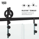 Hamilton 68" High x 60" Wide Sliding Frameless Tub Door with Clear Glass - image 12