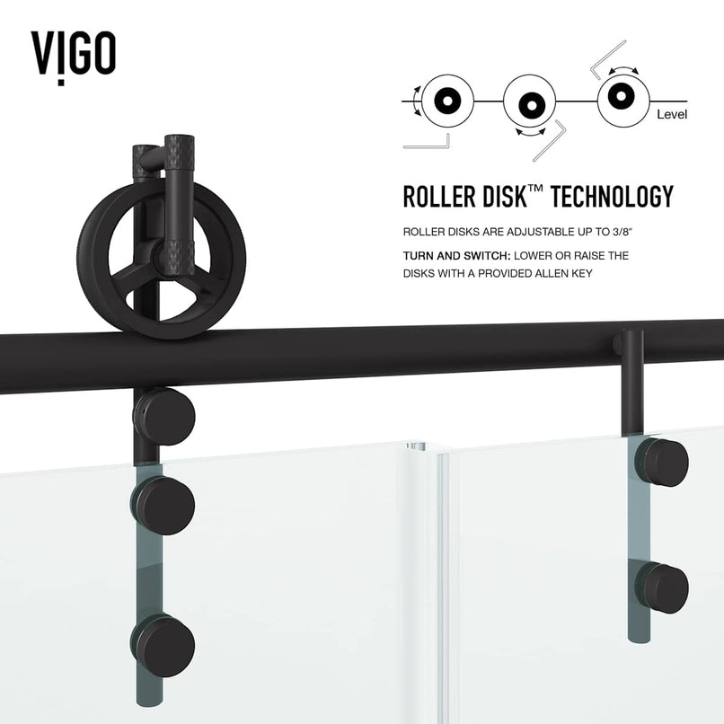 Hamilton 68" High x 60" Wide Sliding Frameless Tub Door with Clear Glass - image 12