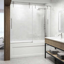 Hamilton 68" High x 60" Wide Sliding Frameless Tub Door with Clear Glass - image 14