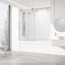 Hamilton 68" High x 60" Wide Sliding Frameless Tub Door with Clear Glass - image 15
