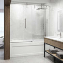 Hamilton 68" High x 60" Wide Sliding Frameless Tub Door with Clear Glass - image 17