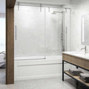 Hamilton 68" High x 60" Wide Sliding Frameless Tub Door with Clear Glass - image 18