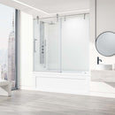 Hamilton 68" High x 60" Wide Sliding Frameless Tub Door with Clear Glass - image 19