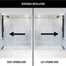 Hamilton 78" High x 60" Wide Sliding Frameless Shower Door with Clear Glass - image 4