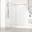 Hamilton 78" High x 60" Wide Sliding Frameless Shower Door with Clear Glass - image 7
