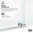 Hamilton 78" High x 60" Wide Sliding Frameless Shower Door with Clear Glass - image 11