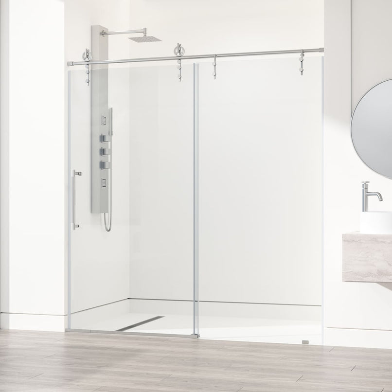 Hamilton 78" High x 60" Wide Sliding Frameless Shower Door with Clear Glass - image 20