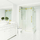 Winslow 80" High x 48" Wide x 36" Deep Sliding Frameless Shower Enclosure with Clear Glass - image 7