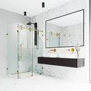 Winslow 74" High x 46" Wide x 35" Deep Sliding Frameless Shower Enclosure with Clear Glass - image 24
