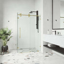 Winslow 74" High x 46" Wide x 35" Deep Sliding Frameless Shower Enclosure with Clear Glass - image 25