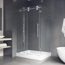 Winslow 80" High x 48" Wide x 36" Deep Sliding Frameless Shower Enclosure with Clear Glass - image 4