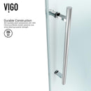 Winslow 80" High x 48" Wide x 36" Deep Sliding Frameless Shower Enclosure with Clear Glass - image 8