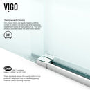 Winslow 80" High x 48" Wide x 36" Deep Sliding Frameless Shower Enclosure with Clear Glass - image 9