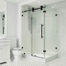 Winslow 80" High x 48" Wide x 36" Deep Sliding Frameless Shower Enclosure with Clear Glass - image 12
