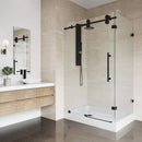 Winslow 80" High x 48" Wide x 36" Deep Sliding Frameless Shower Enclosure with Clear Glass - image 15