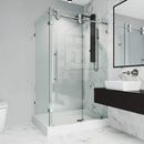 Winslow 80" High x 48" Wide x 36" Deep Sliding Frameless Shower Enclosure with Clear Glass - image 2