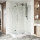 Winslow 80" High x 48" Wide x 36" Deep Sliding Frameless Shower Enclosure with Clear Glass - image 12
