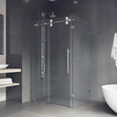 Winslow 74" High x 58" Wide x 35" Deep Sliding Frameless Shower Enclosure with Clear Glass - image 7