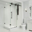 Winslow 80" High x 48" Wide x 36" Deep Sliding Frameless Shower Enclosure with Clear Glass - image 1