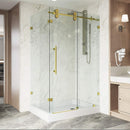 Winslow 80" High x 48" Wide x 36" Deep Sliding Frameless Shower Enclosure with Clear Glass - image 2