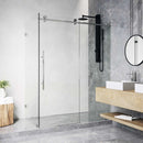 Elan E-Class 76" High x 46" Wide x 35" Deep Hinged Frameless Shower Enclosure with Clear Glass - image 2