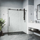 Elan E-Class 76" High x 46" Wide x 35" Deep Hinged Frameless Shower Enclosure with Clear Glass - image 26