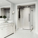 Elan E-Class 82" High x 48" Wide x 36" Deep Hinged Frameless Shower Enclosure with Clear Glass - image 16