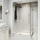 Elan E-Class 82" High x 48" Wide x 36" Deep Hinged Frameless Shower Enclosure with Clear Glass - image 20