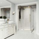 Elan E-Class 82" High x 48" Wide x 36" Deep Hinged Frameless Shower Enclosure with Clear Glass - image 21