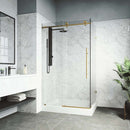 Elan E-Class 82" High x 48" Wide x 36" Deep Hinged Frameless Shower Enclosure with Clear Glass - image 22