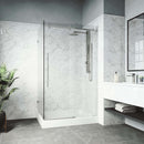 Elan E-Class 82" High x 48" Wide x 36" Deep Hinged Frameless Shower Enclosure with Clear Glass - image 5
