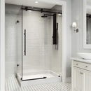 Elan E-Class 82" High x 48" Wide x 36" Deep Hinged Frameless Shower Enclosure with Clear Glass - image 11