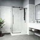 Elan E-Class 82" High x 48" Wide x 36" Deep Hinged Frameless Shower Enclosure with Clear Glass - image 13